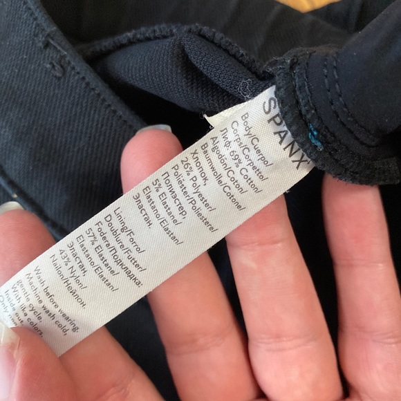 Spanx Black Jean-Ish Ankle Leggings Size M - Picture 6 of 7